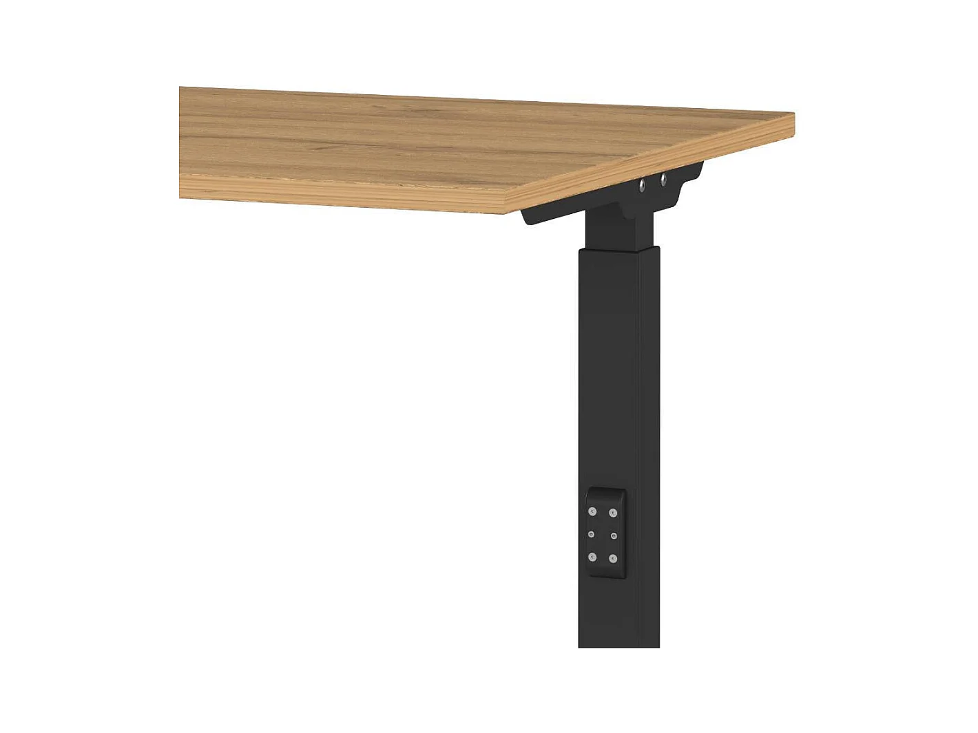 Schreibtisch Bürotisch höhenverstellbar in Wildeichefarben