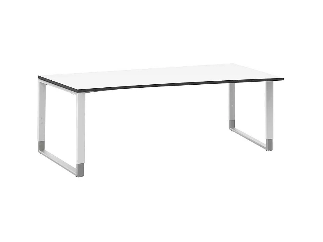 Computertisch in Wei� h�henverstellbar