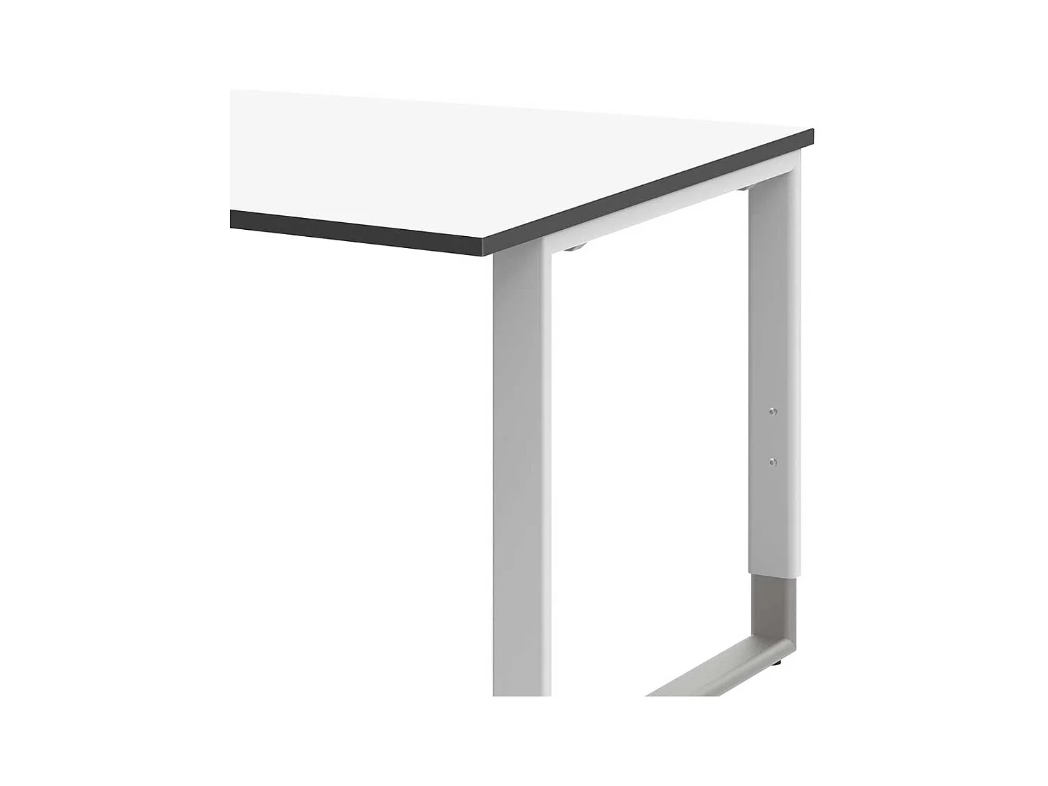 Computertisch in Wei� h�henverstellbar