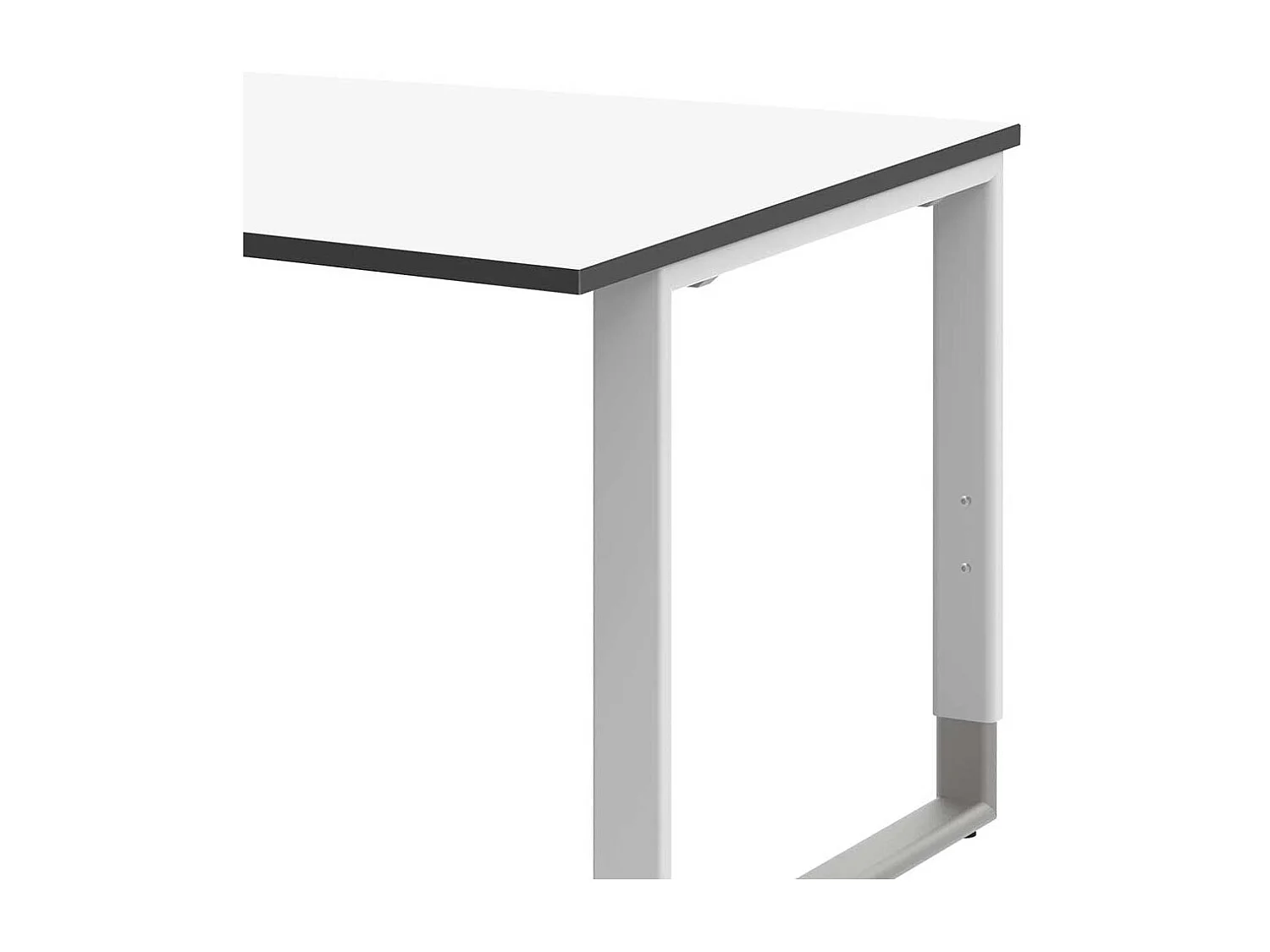 Computertisch in Wei� h�henverstellbar