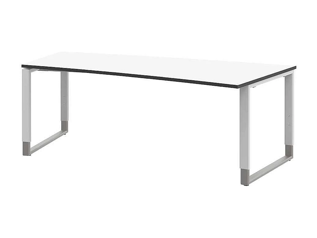 Computertisch in Wei� h�henverstellbar