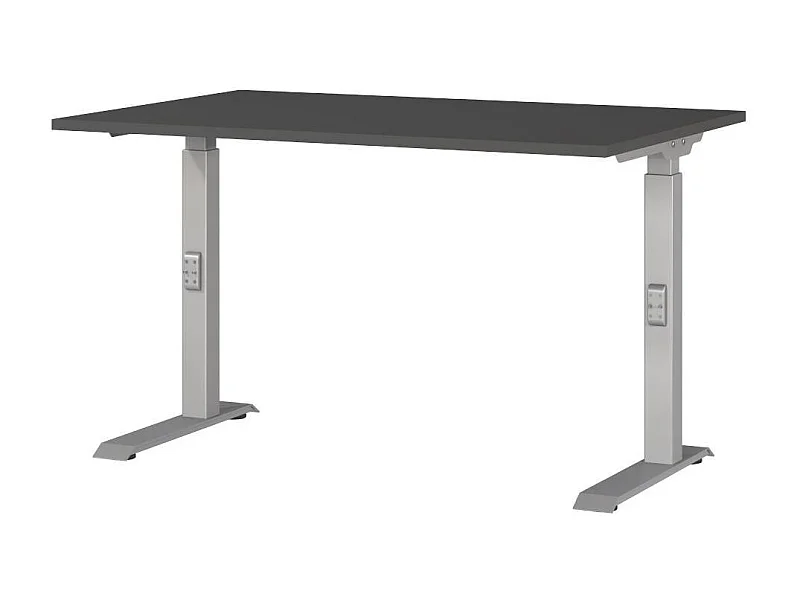Schreibtisch Bürotisch höhenverstellbar - 80 cm tief