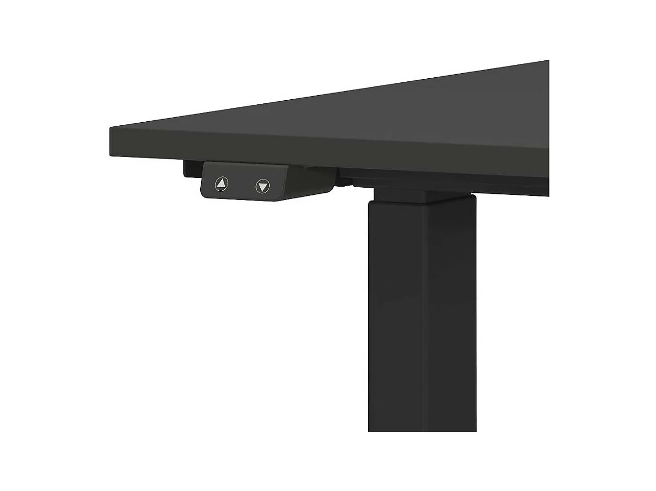 Schreibtisch Höhenverstellbarer Schreibtisch in Schwarz und Dunkelgrau