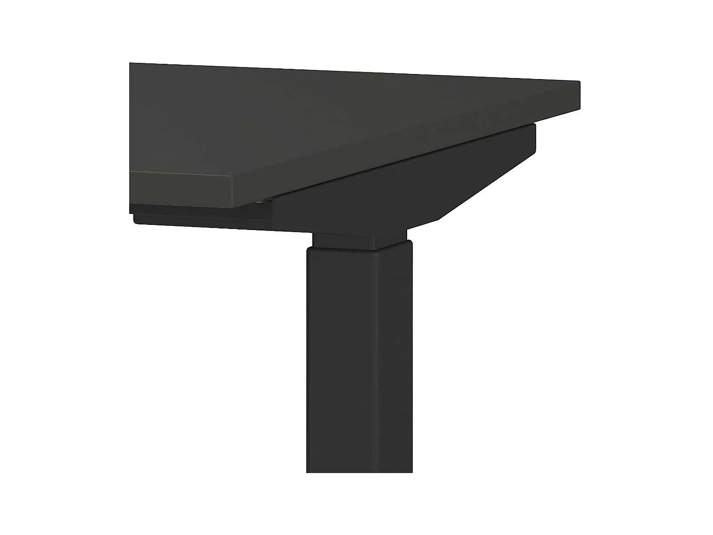 Schreibtisch Höhenverstellbarer Schreibtisch in Schwarz und Dunkelgrau