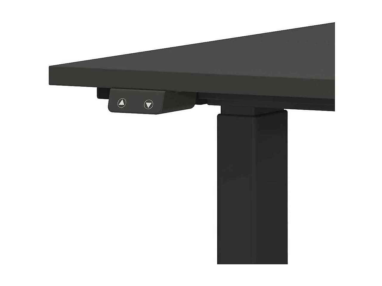 Schreibtisch Höhenverstellbarer Schreibtisch in Schwarz und Dunkelgrau