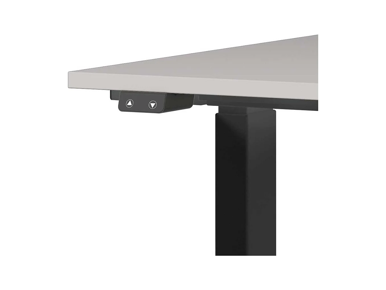 Schreibtisch Höhenverstellbarer Schreibtisch melaminbeschichtet mit T Gestell