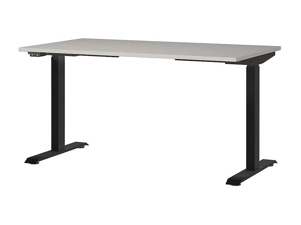 Schreibtisch Höhenverstellbarer Schreibtisch melaminbeschichtet mit T Gestell
