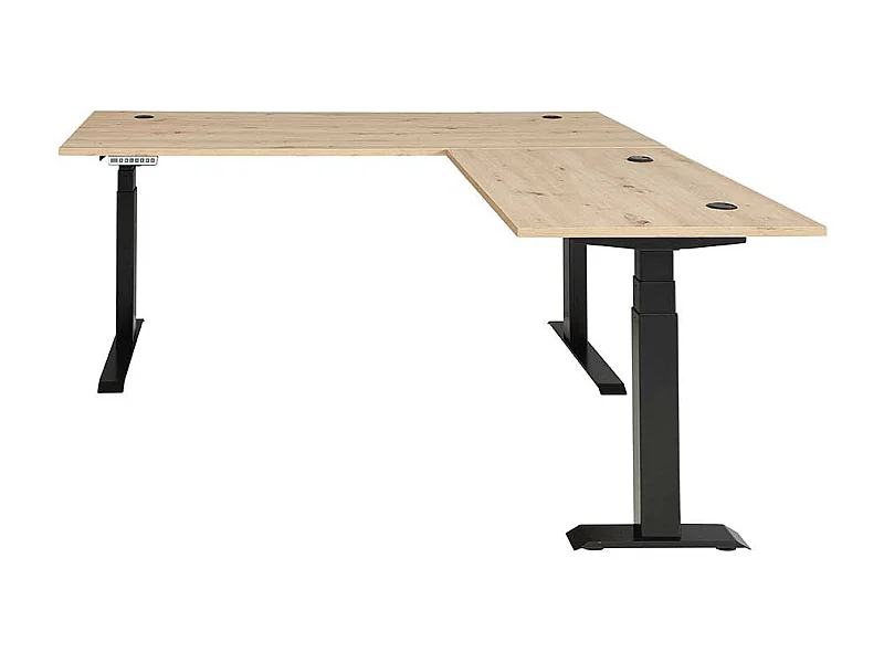Eck Computertisch höhenverstellbar 185 cm breit und 177 cm tief