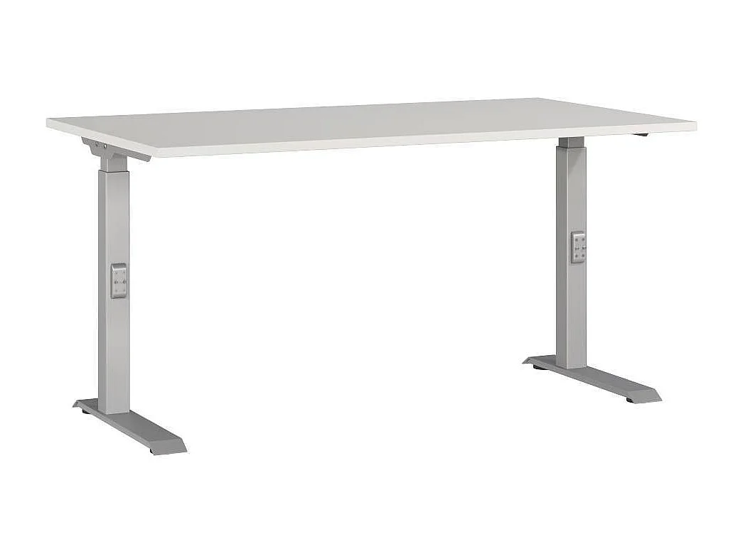 Schreibtisch Bürotisch höhenverstellbar melaminbeschichtet