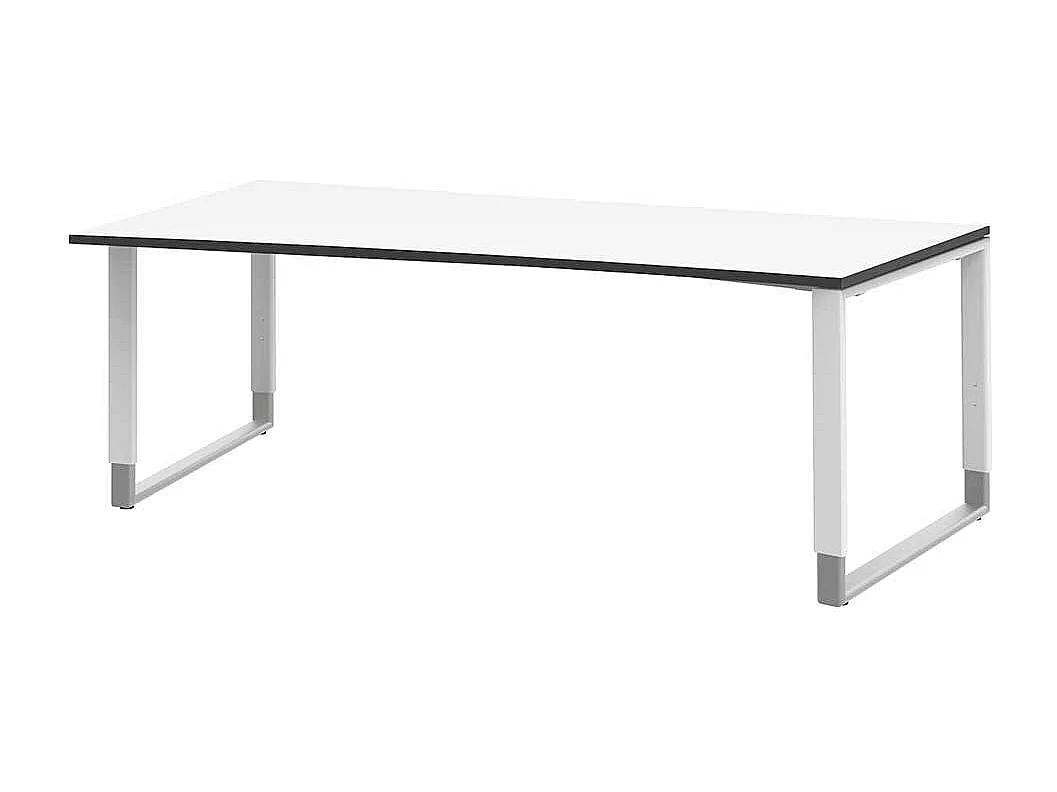 B�rotisch in Wei� h�henverstellbar