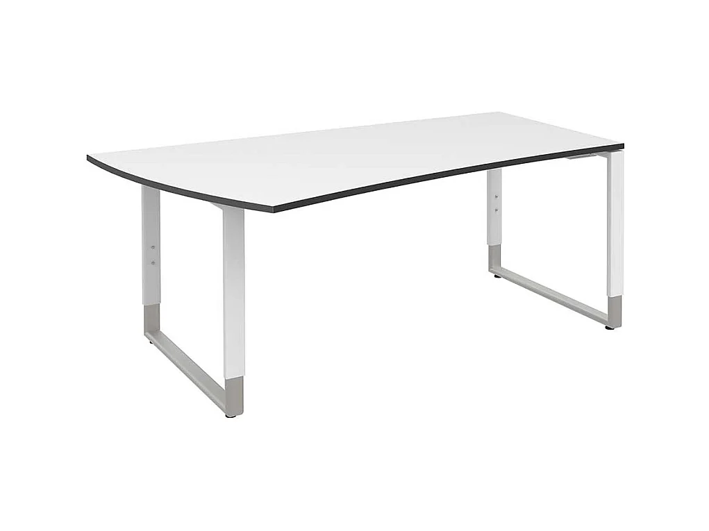 PC Schreibtisch in Wei� h�henverstellbar