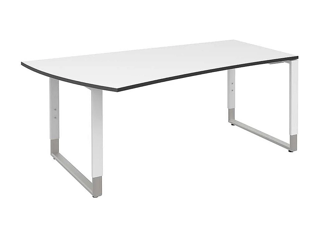 PC Schreibtisch in Wei� h�henverstellbar