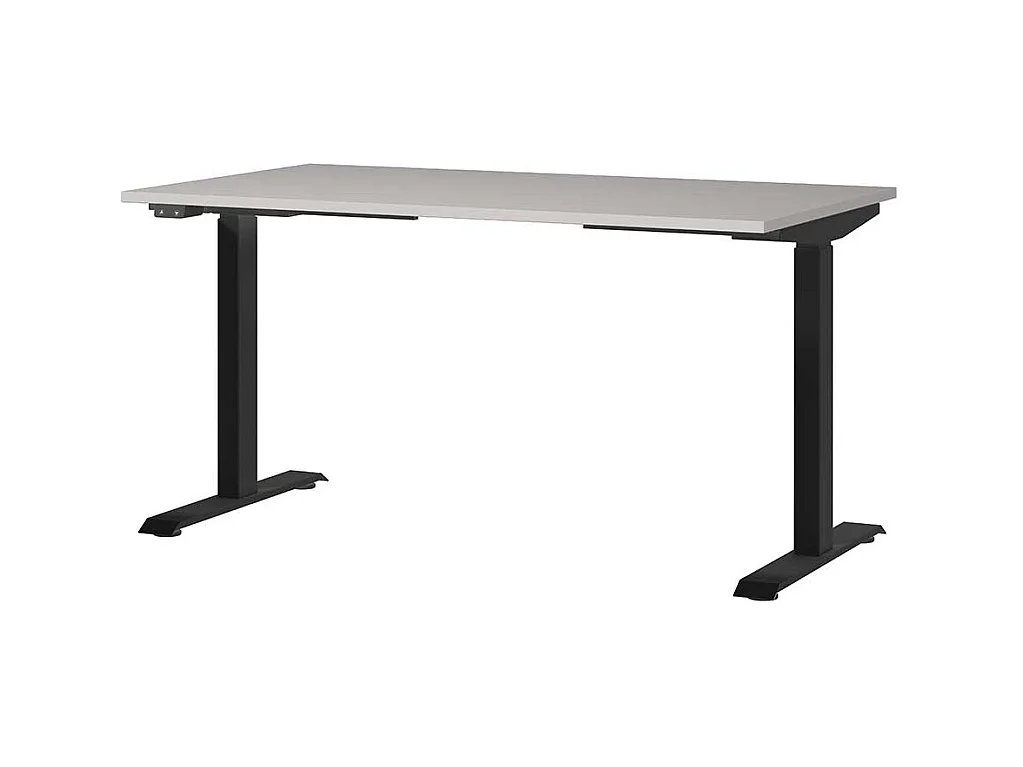 Schreibtisch Höhenverstellbarer Schreibtisch melaminbeschichtet mit T Gestell