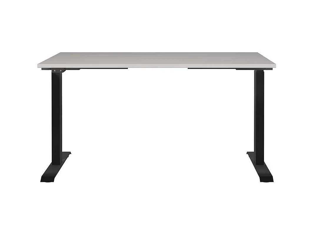 Schreibtisch Höhenverstellbarer Schreibtisch melaminbeschichtet mit T Gestell