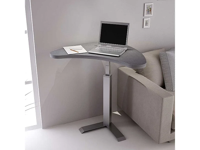 Moderner Laptoptisch in Beton Grau höhenverstellbar