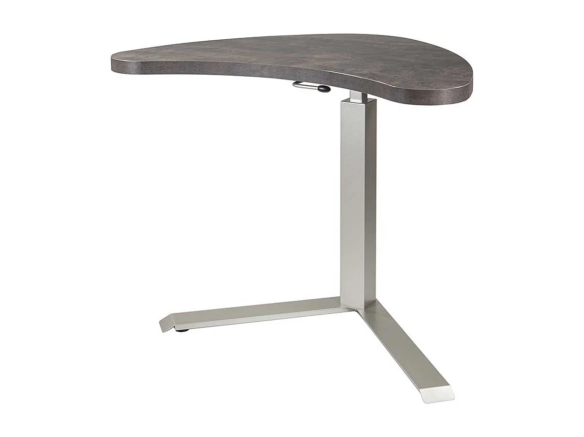 Moderner Laptoptisch in Beton Grau höhenverstellbar