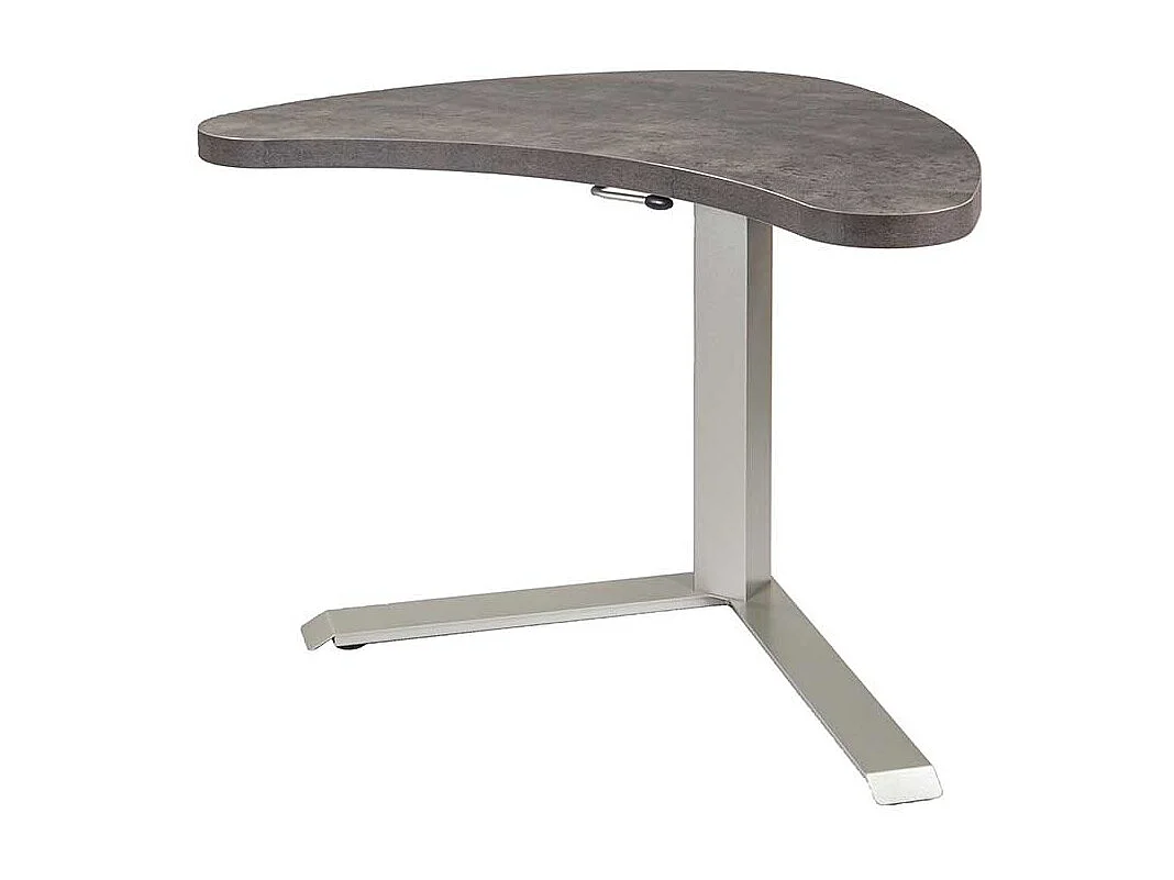 Moderner Laptoptisch in Beton Grau höhenverstellbar