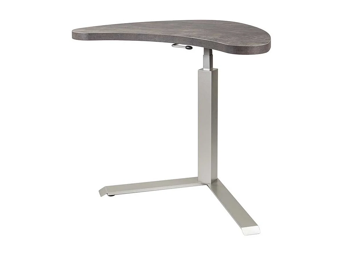 Moderner Laptoptisch in Beton Grau höhenverstellbar