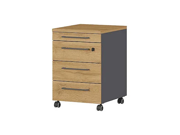 Edv Tisch Höhenverstellbarer Schreibtisch 80 cm tief mit T Gestell (zweiteilig)