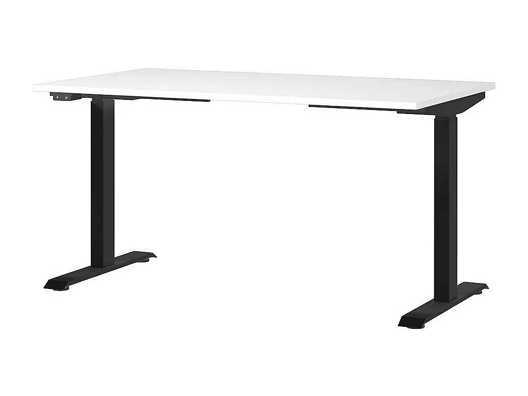 Schreibtisch Büroschreibtisch mit T Gestell und Holzwerkstoff Oberfläche