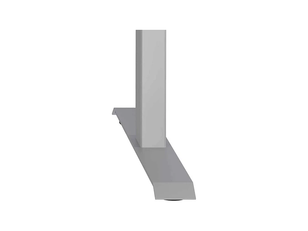 Schreibtisch Höhenverstellbarer Schreibtisch in Weiß und Silberfarben