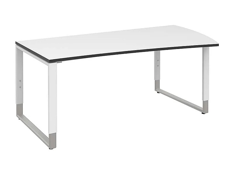 H�henverstellbarer B�rotisch in Wei� 180 cm breit