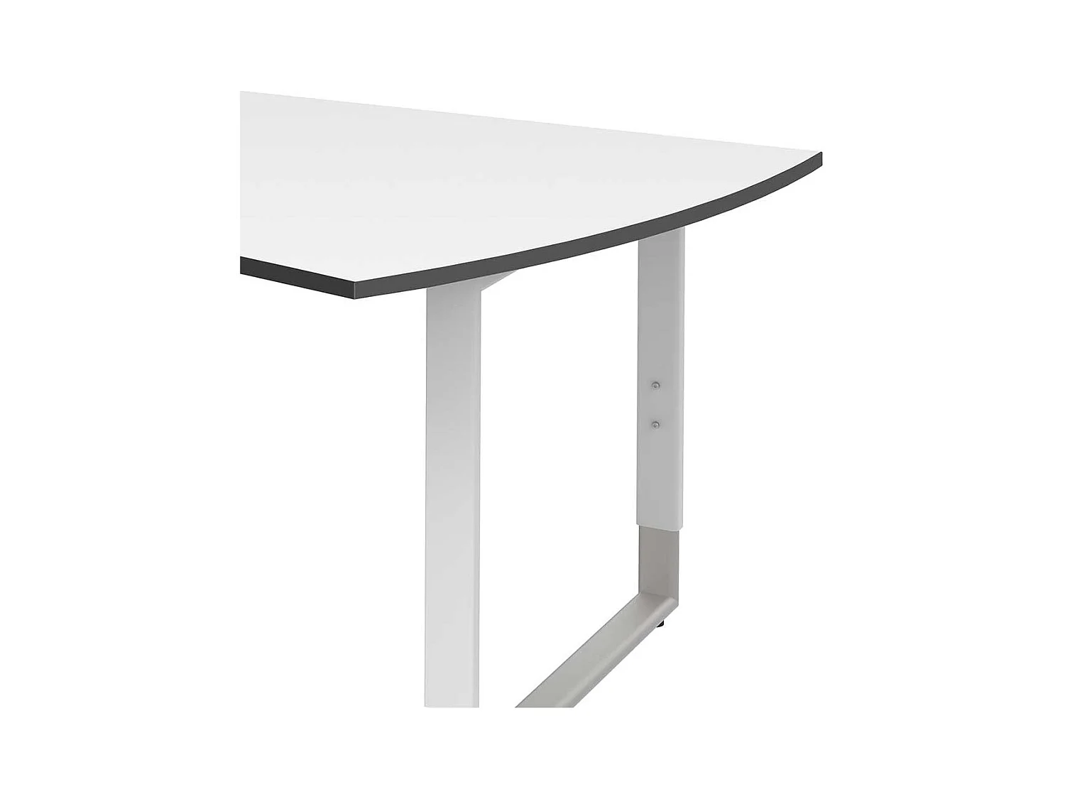 H�henverstellbarer B�rotisch in Wei� 180 cm breit