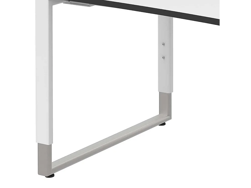 H�henverstellbarer B�rotisch in Wei� 180 cm breit