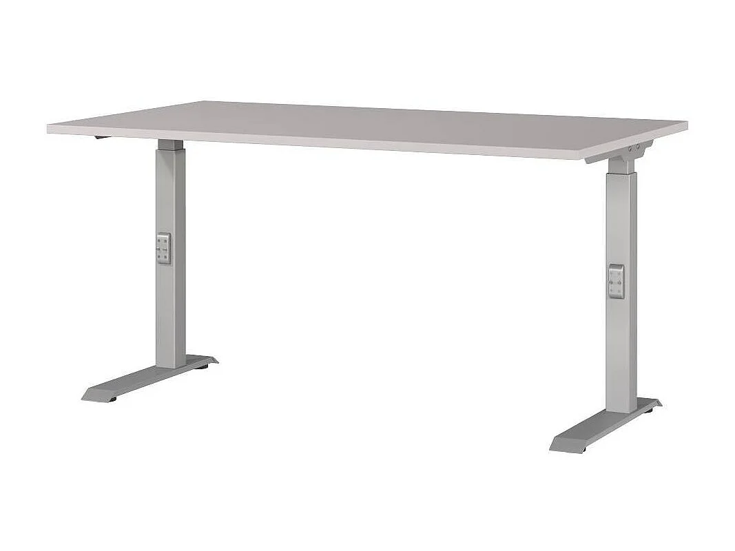Schreibtisch Bürotisch höhenverstellbar und melaminbeschichtet