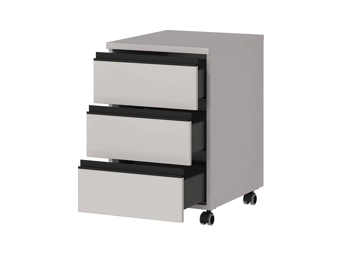 Edv Tisch Bürotisch mit Rollcontainer höhenverstellbar (zweiteilig)