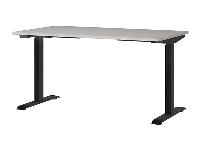 Schreibtisch Höhenverstellbarer Schreibtisch melaminbeschichtet mit T Gestell