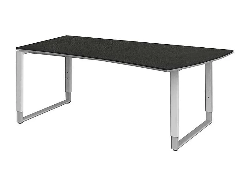 PC Tisch in Grau h�henverstellbar