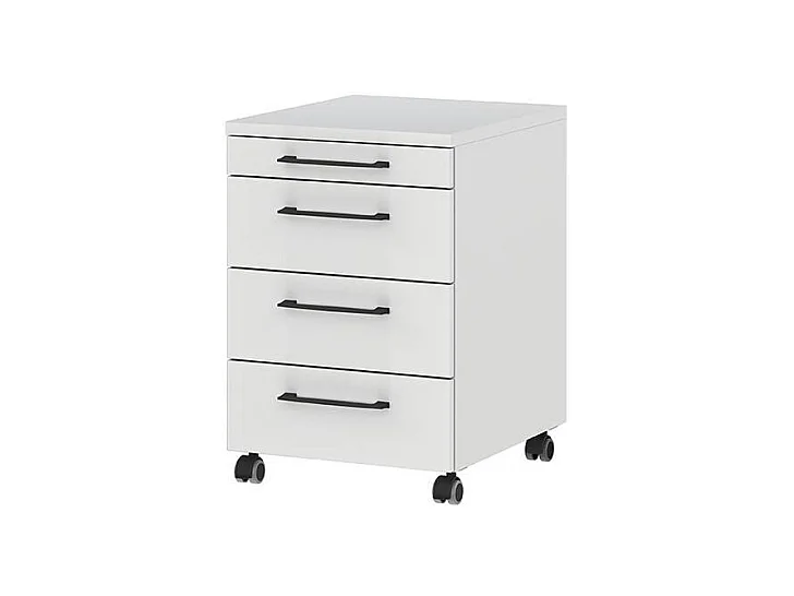 Schreibtisch Büroschreibtisch mit Rollcontainer höhenverstellbar (zweiteilig)