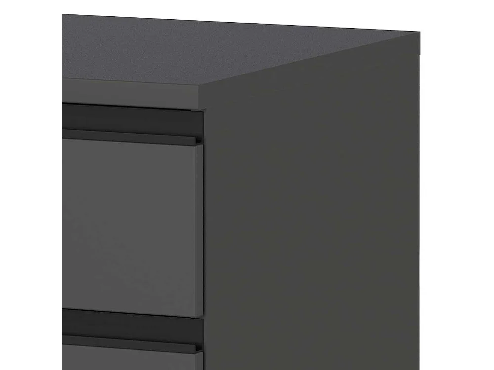 Höhenverstellbarer Schreibtisch Bürotisch 80 cm tief mit Rollcontainer (zweiteilig)