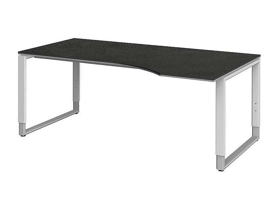 Computertisch in Grau h�henverstellbar