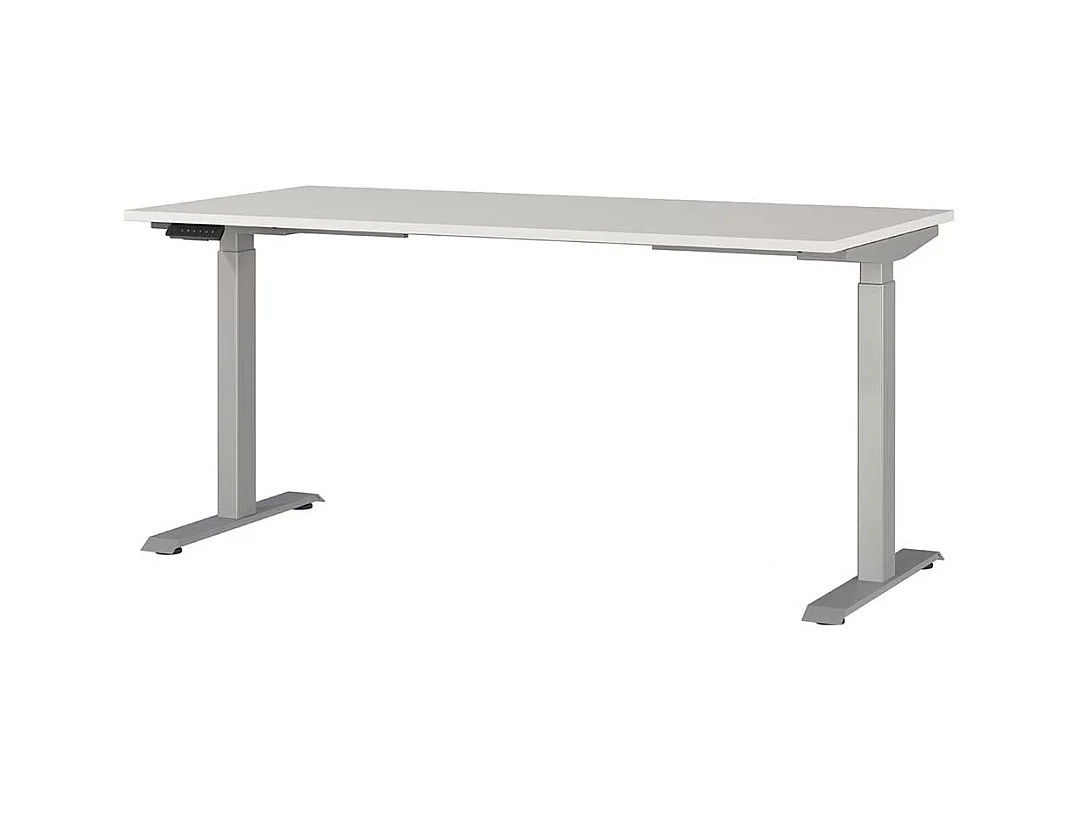 Schreibtisch Büroschreibtisch mit Rollcontainer höhenverstellbar (zweiteilig)