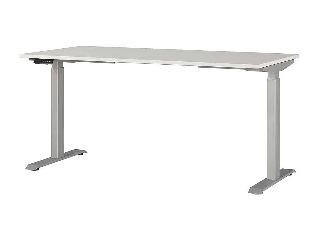 Schreibtisch Büroschreibtisch mit Rollcontainer höhenverstellbar (zweiteilig)