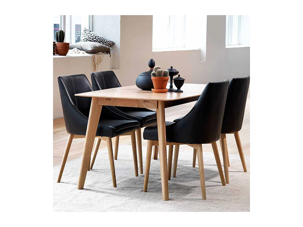 Esszimmertisch aus Eiche Butterfly Auszug