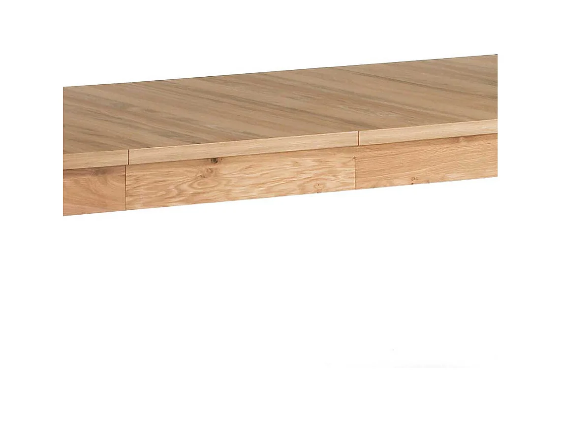 Esstisch in Asteiche Bianco furniert Kulissenauszug