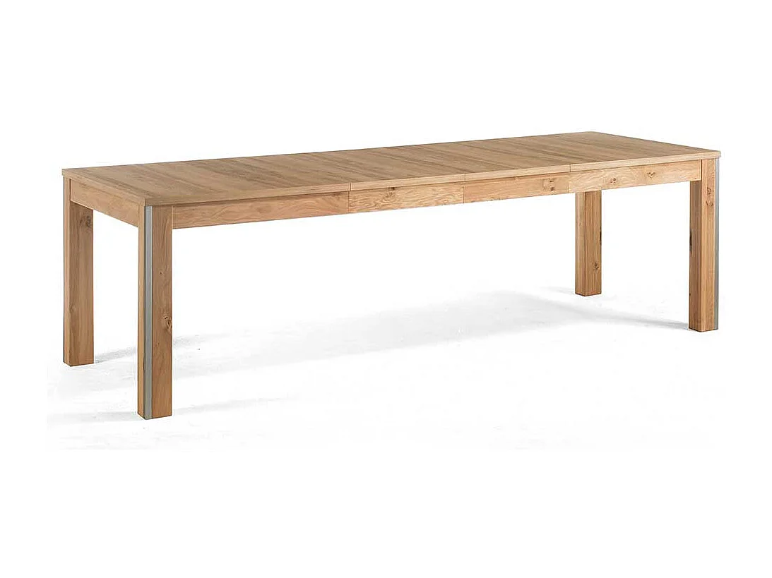 Esstisch in Asteiche Bianco furniert Kulissenauszug