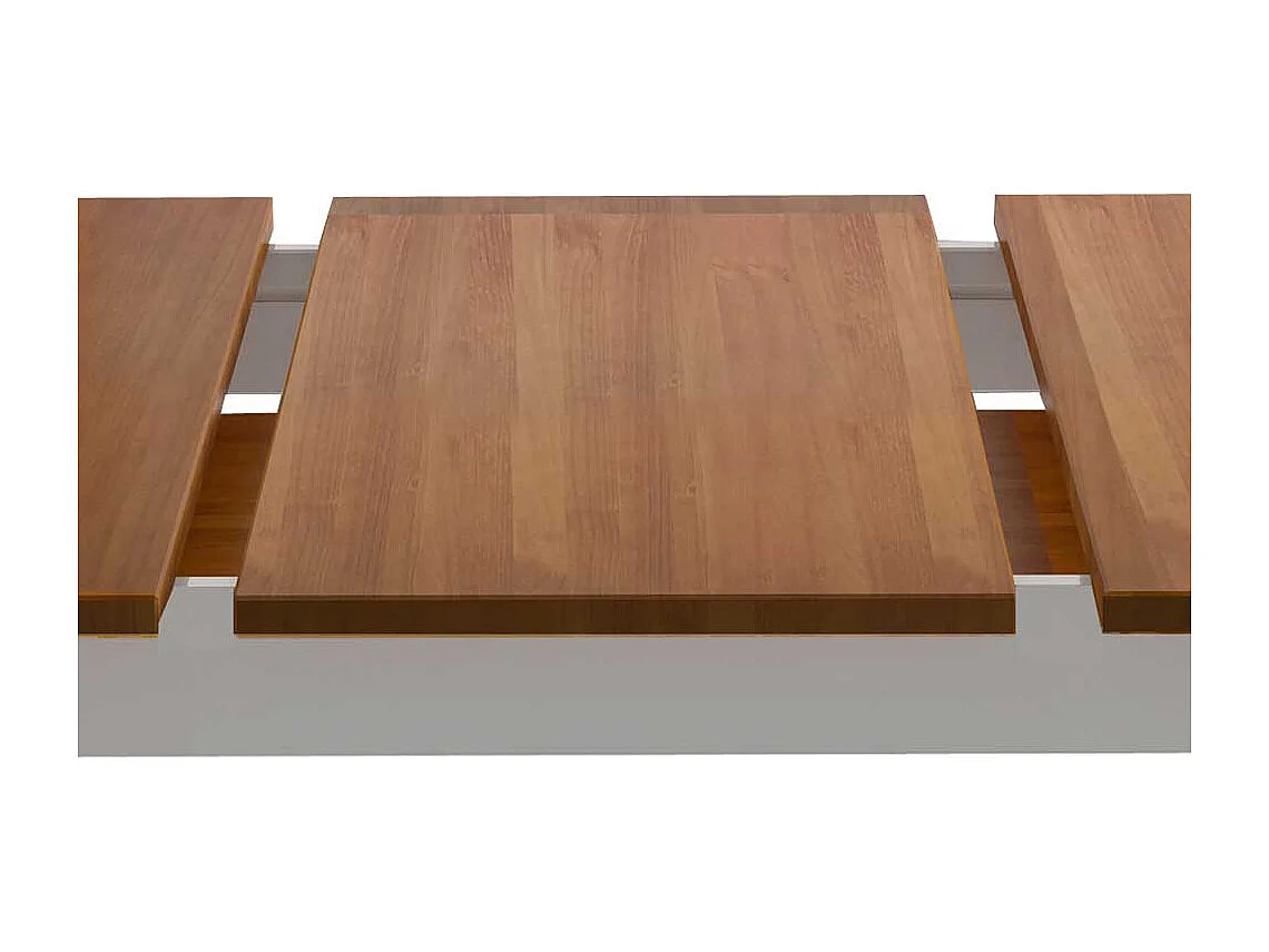 Esstisch Küchentisch in Weiß und Honigfarben