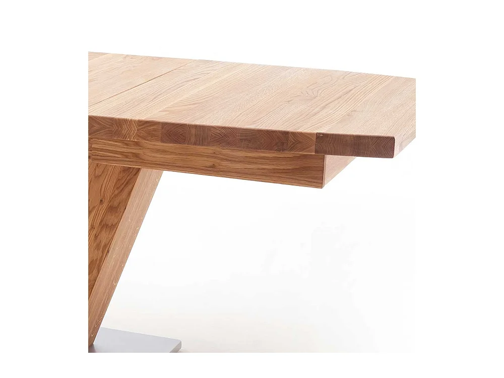 Esstisch aus Wildeiche Massivholz Bootsform