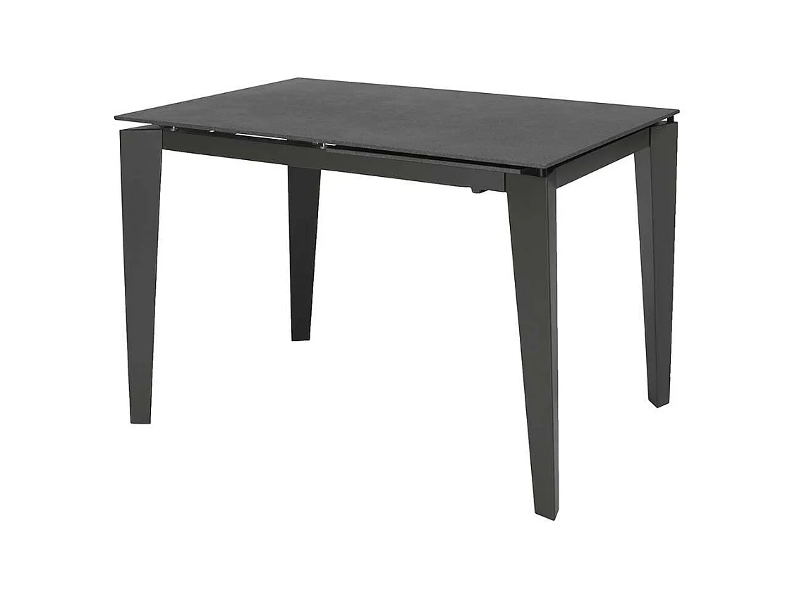 Esszimmertisch in Dunkelgrau Glas