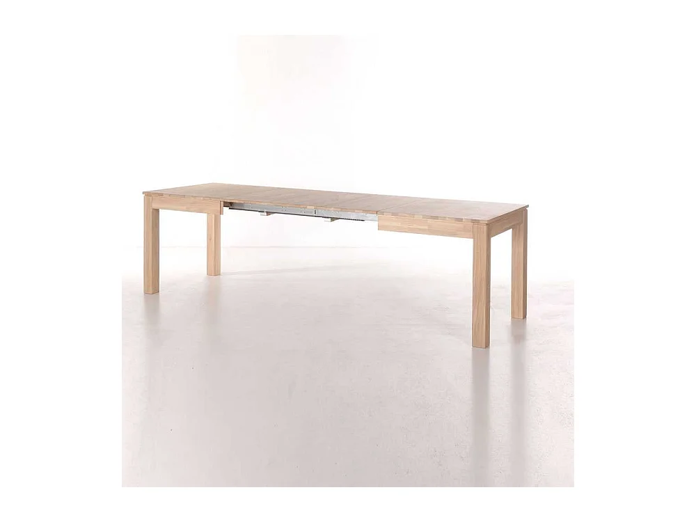 Tisch aus Eiche Massivholz mit Kulissenauszug