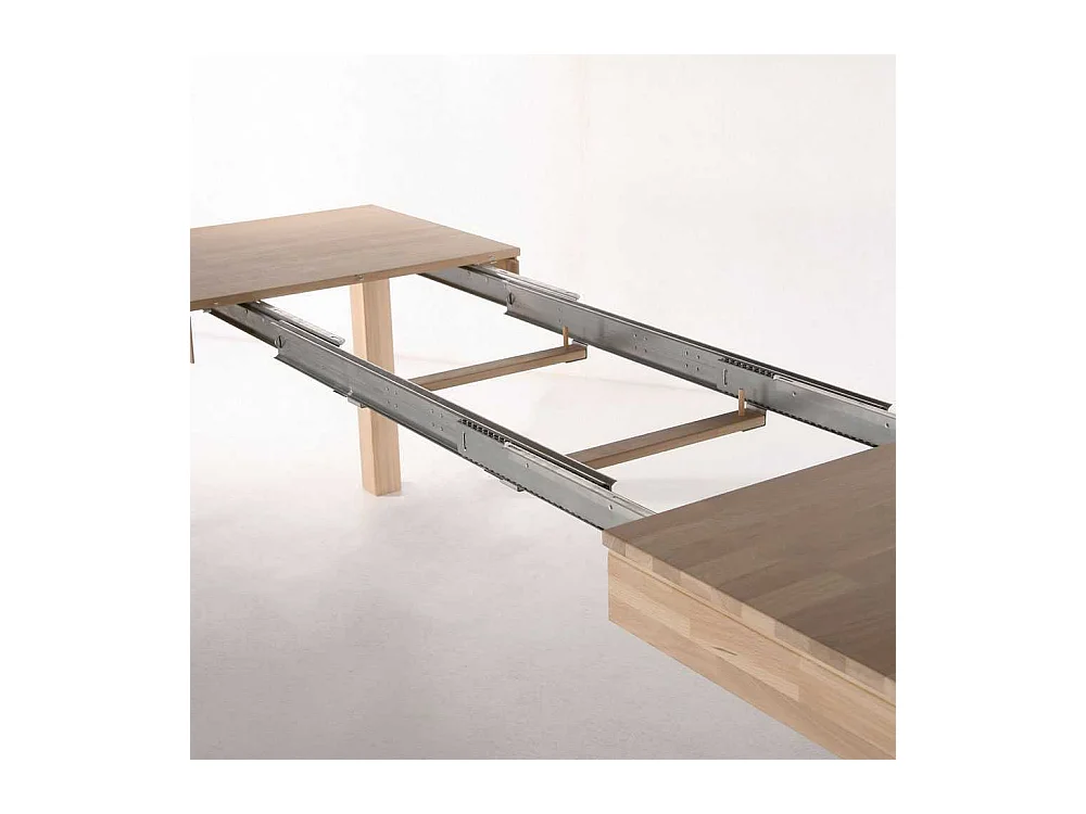 Tisch aus Eiche Massivholz mit Kulissenauszug