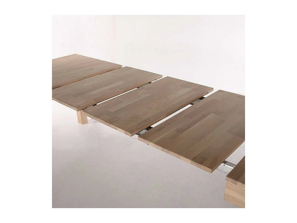 Tisch aus Eiche Massivholz mit Kulissenauszug