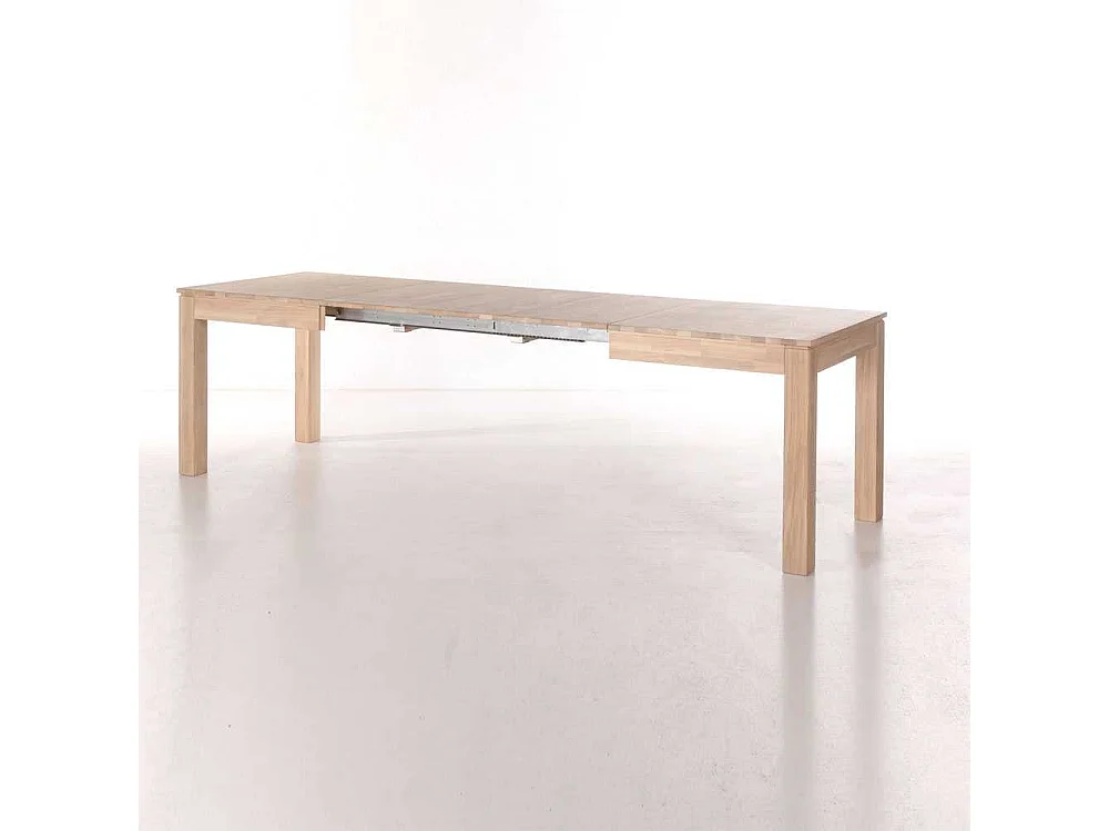 Tisch aus Eiche Massivholz mit Kulissenauszug