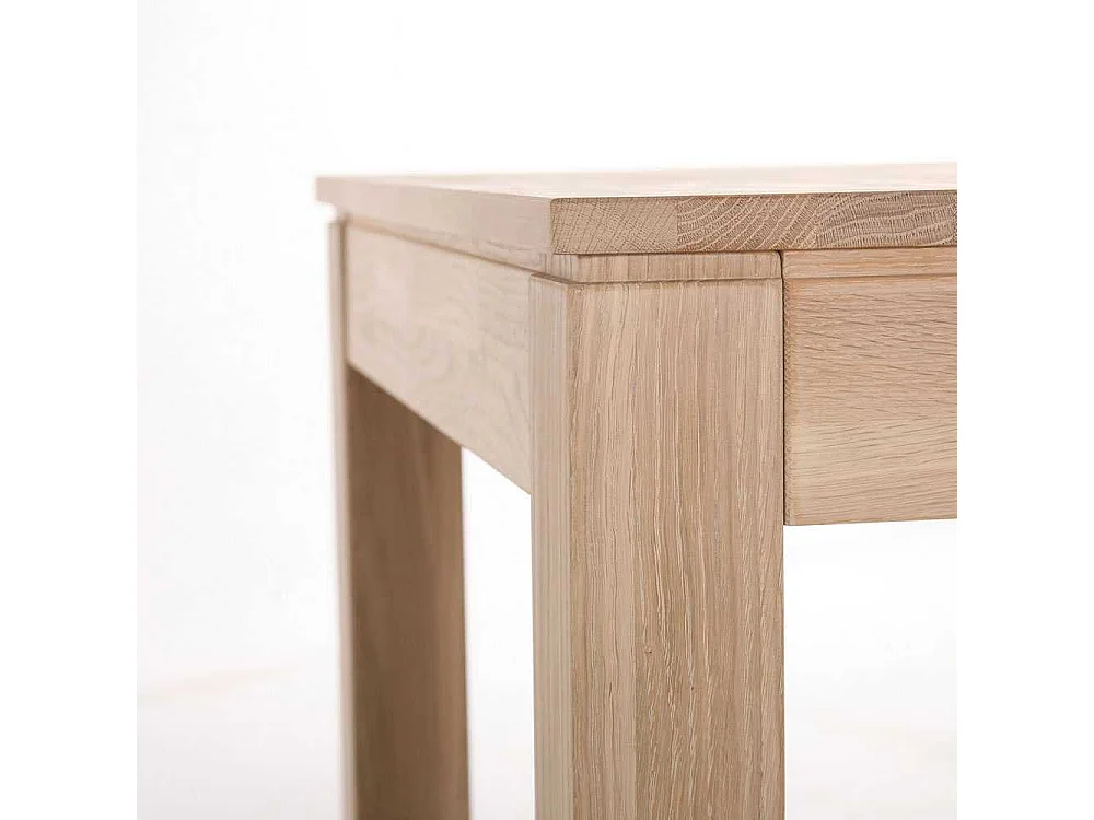 Tisch aus Eiche Massivholz mit Kulissenauszug