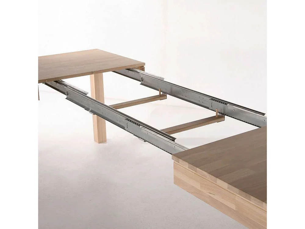 Tisch aus Eiche Massivholz mit Kulissenauszug