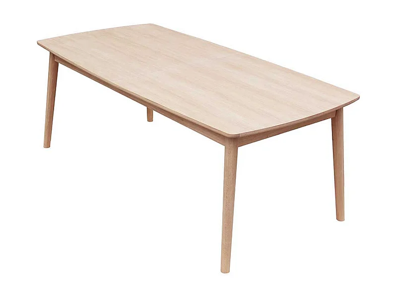 Küchen Tisch im Retrostil in Eiche Bianco